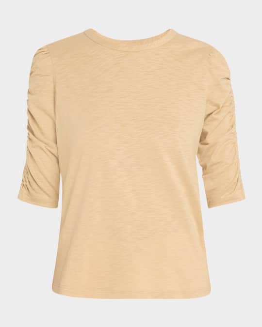 Waldorf Ruched-Sleeve Tee