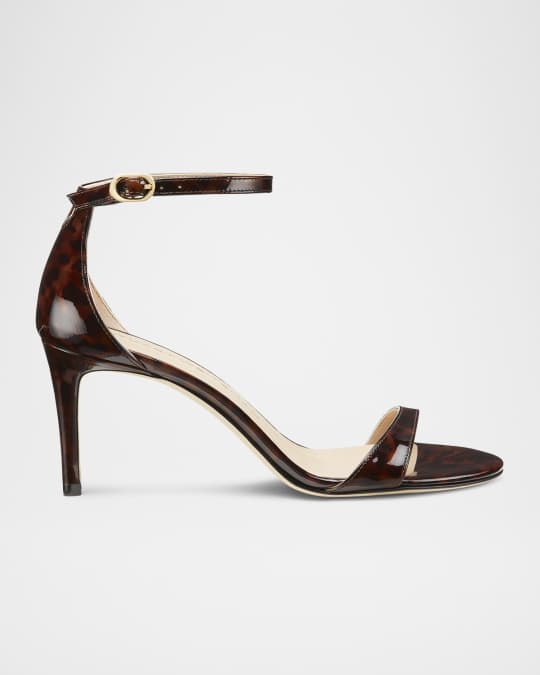 Nudist Tortoiseshell  Ankle-Strap Sandals