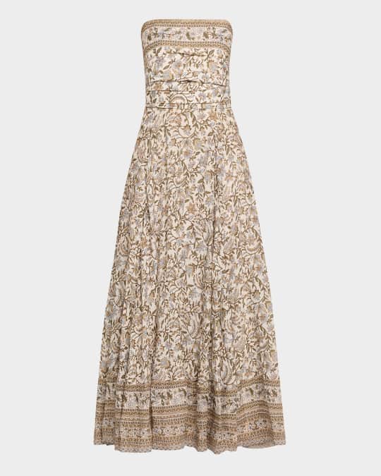 Lana Floral Strapless Maxi Dress
