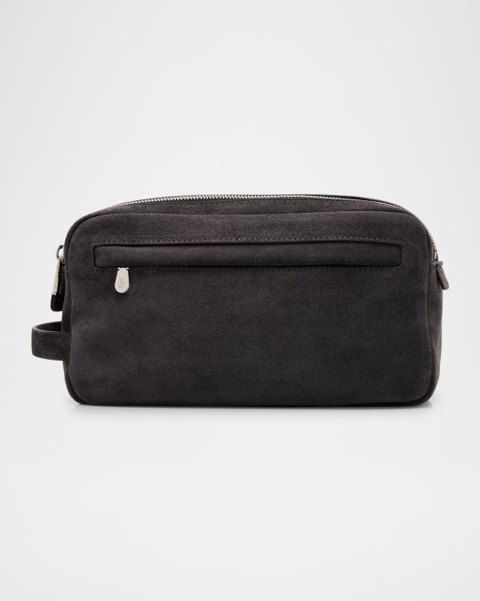 Brunello Cucinelli Men s Exclusive Leather Toiletry Bag Neiman Marcus