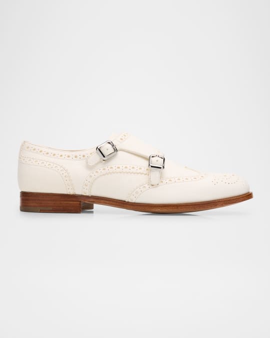 Lana Leather Double Monk Derby Loafers