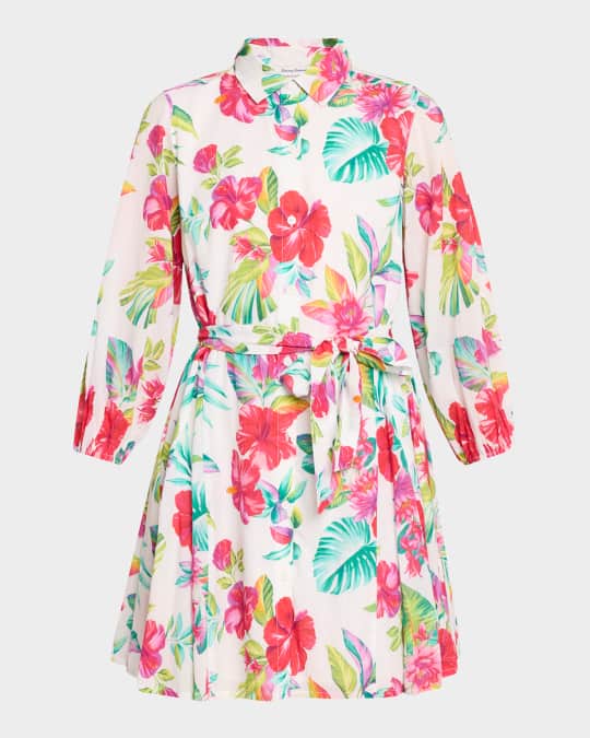 Tommy Bahama Fiesta Floral Shirtdress | Neiman Marcus