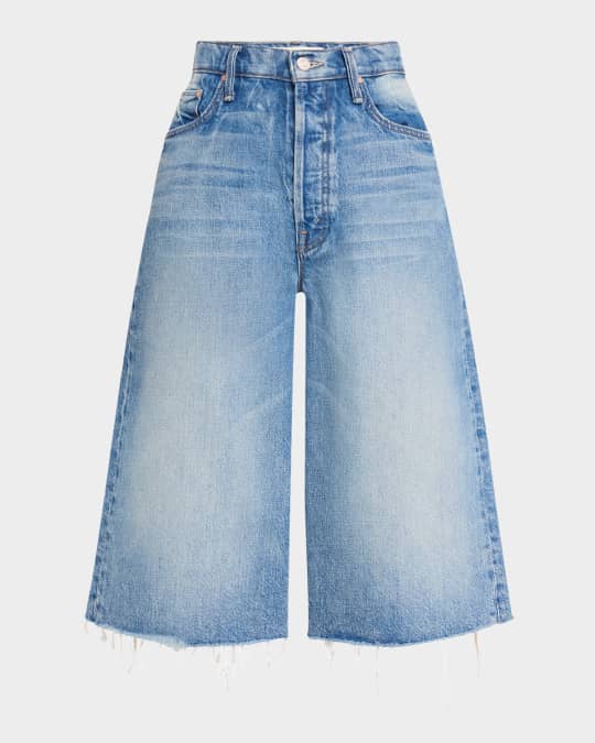The Whole Lot Fray Denim Culottes 