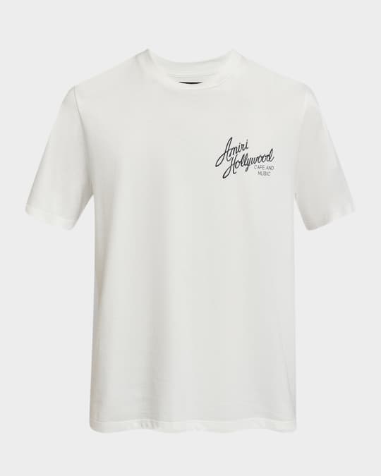 AMIRI ロゴ Hollywood クリスタル コットン Tシャツ 人気 AMIRI ロゴ Hollywood クリスタル コットン Tシャツ 人気 (AMIRI