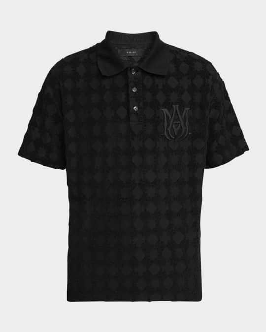 Amiri Men's MA Quad Toweling Polo Shirt | Neiman Marcus