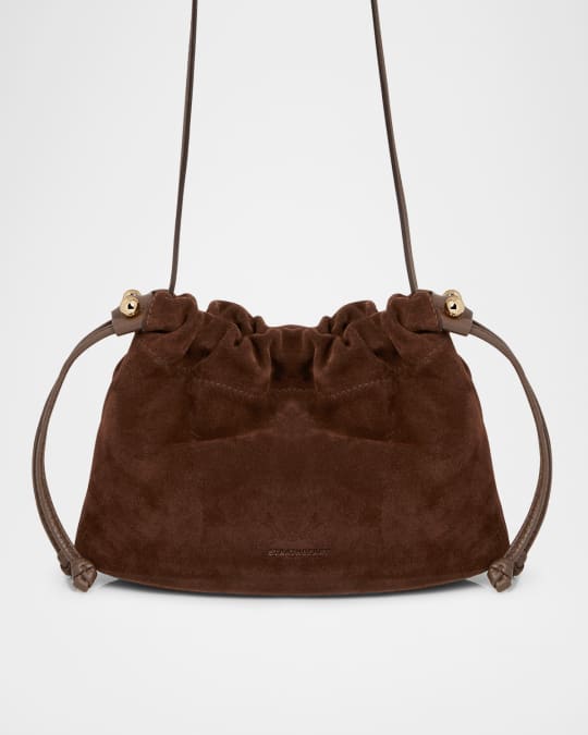 STRATHBERRY Charlotte Suede Drawstring Crossbody Bag