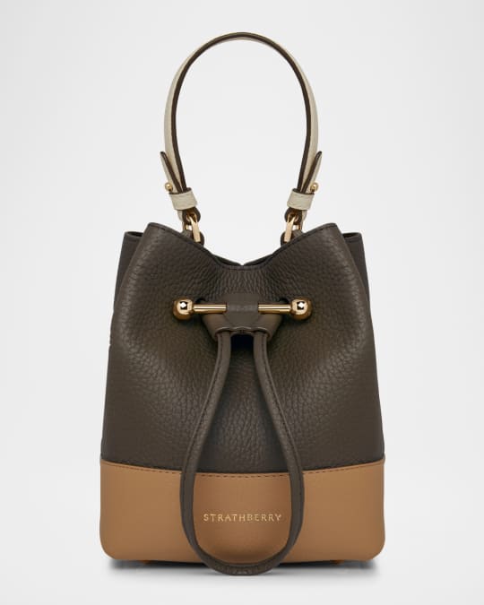Osette Tri Drawstring Leather Crossbody Bag