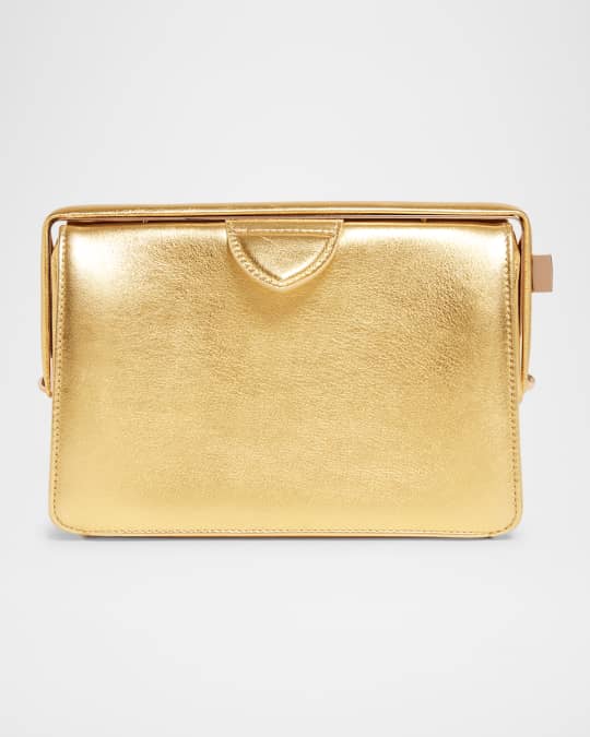 Gabriela Hearst Carrington Deerskin Box Clutch Bag | Neiman