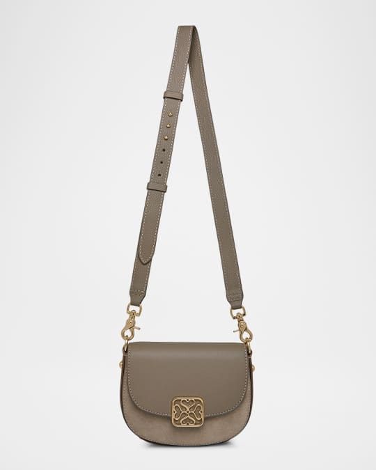 Mini Bay Leather & Suede Crossbody Bag