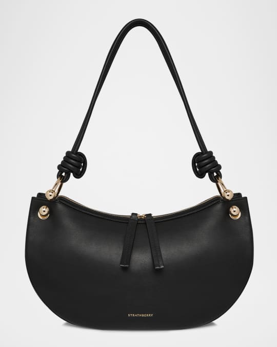 STRATHBERRY Halo Zip Leather Shoulder Bag | Neiman Marcus