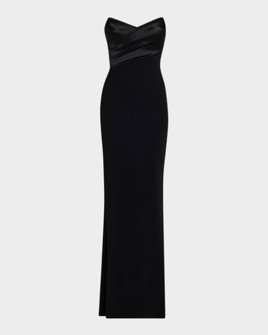 Bairei Strapless Jersey Column Gown