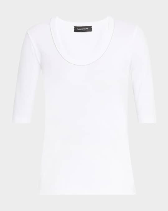 Filo Diamante-Trim Jersey T-Shirt