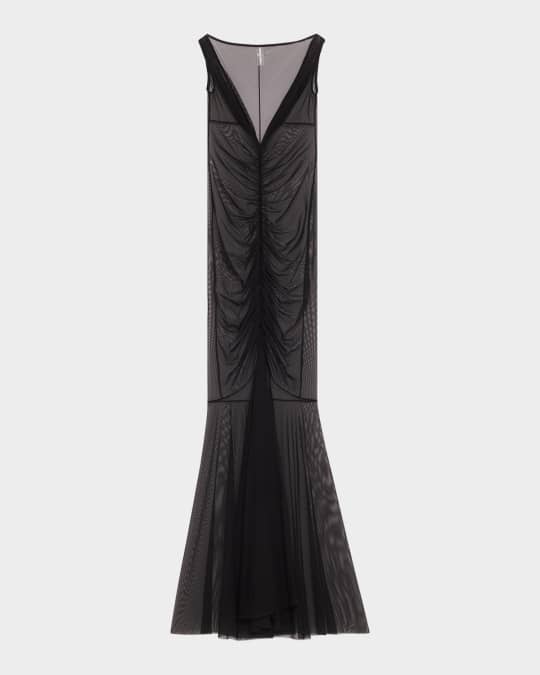 white christmas dresses Open Back Fishtail Dress main image 1