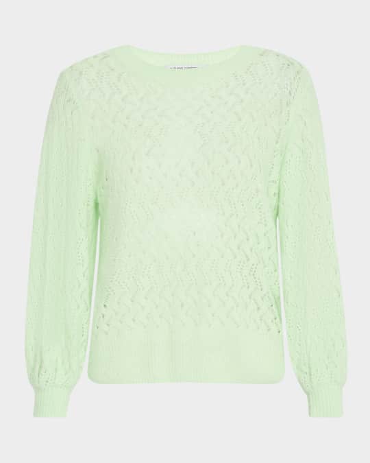 Open Basketweave-Stitch Sweater