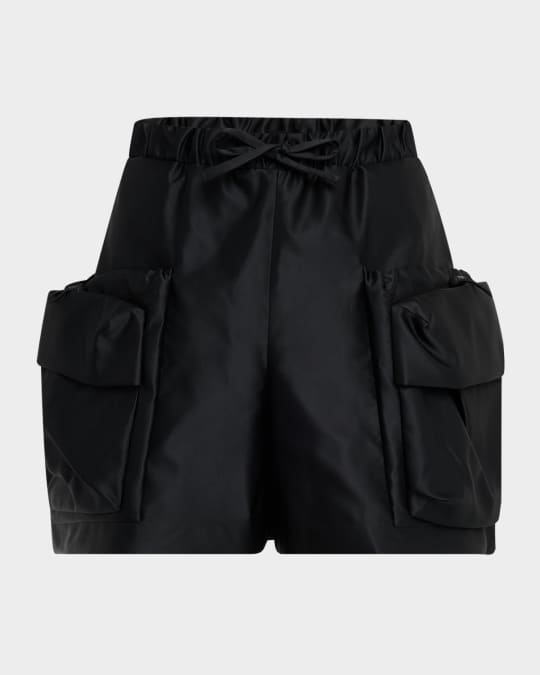 Men's Satin Cargo Shorts