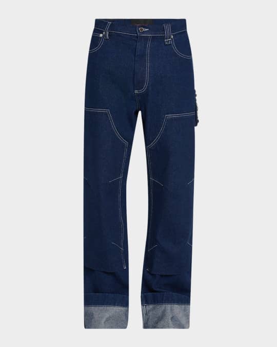 Men's Embellished Straight-Leg Workwear Jeans