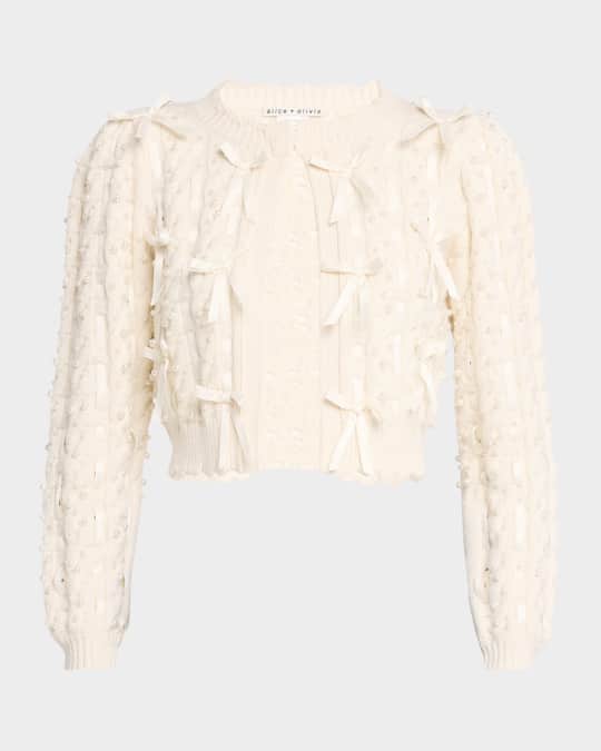Kitty Embellished Bow Cardigan