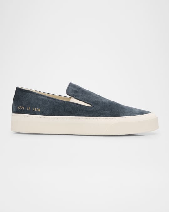 Men's Suede Slip-On Sneakers