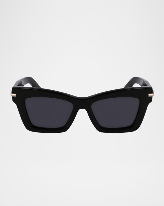 FERRAGAMO Prisma Acetate Cat-Eye Sunglasses | Neiman Marcus