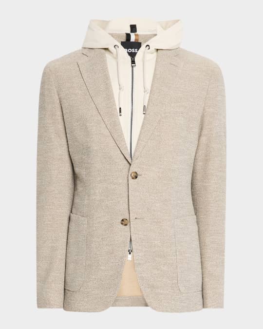 Men's Hanry Sport Coat with Inset Hoodie 
