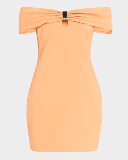 strapless open back dress Runa Off Shoulder Mini Dress With Waist Tie - White main image 0