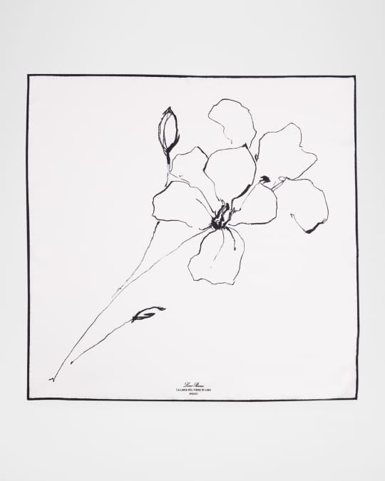 Linea Del Fiore Di Lino Silk Scarf