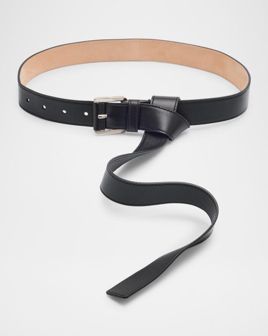 Michael Kors Collection Jodi Shiny Nappa Wrap Belt | Neiman  display picture 1