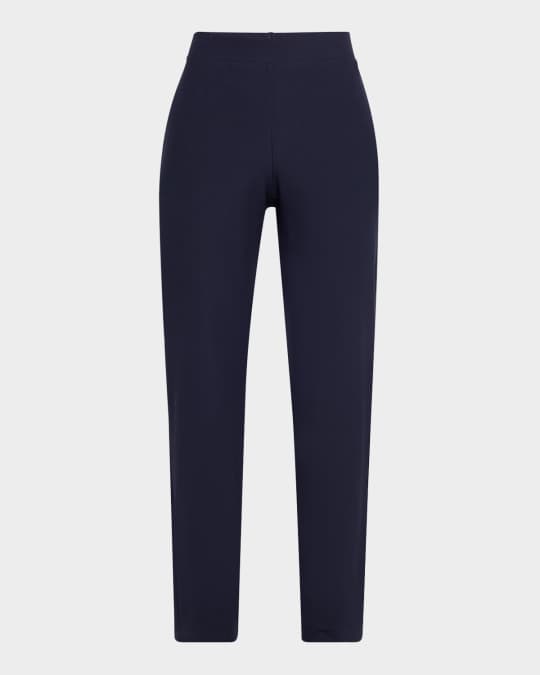 Cropped Stretch Crepe Pants