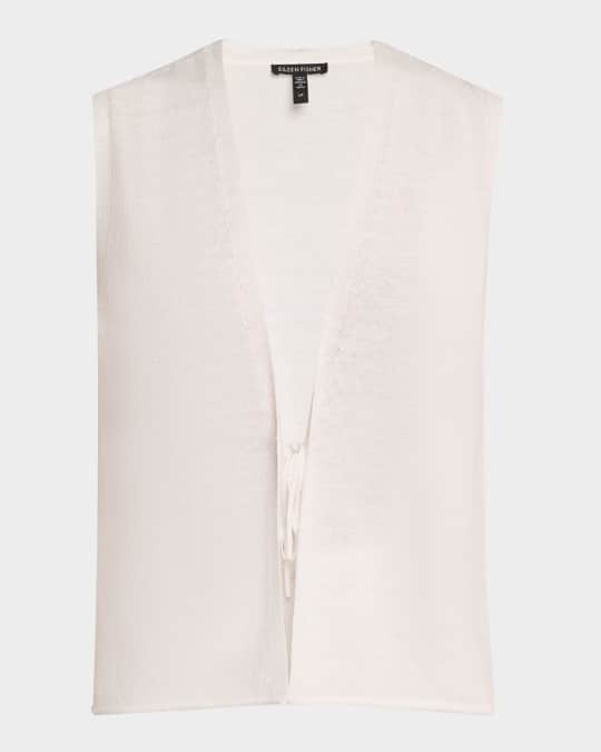 Organic Linen-Cotton Knit Vest