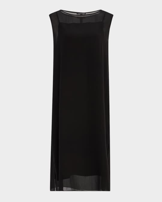 knee length dresses for ladies Eileen Fisher Classic Linen Midi Dress – Bluefly main image 0