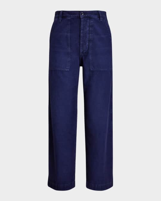 Polo Ralph Lauren Ricky Wide-Leg Crop Pants | Neiman Marcus
