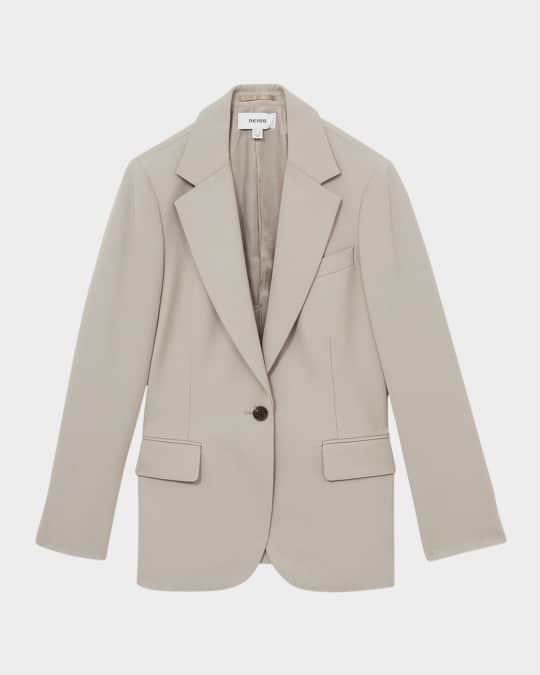 【海外限定】REISSウールスカート☆Brittany Textured Wool-Blen Reiss Brittany Textured Single-Button Blazer | Neiman Marcus