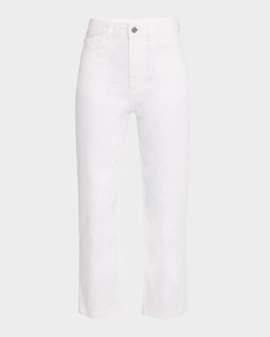 Cropped Straight-Leg Pants
