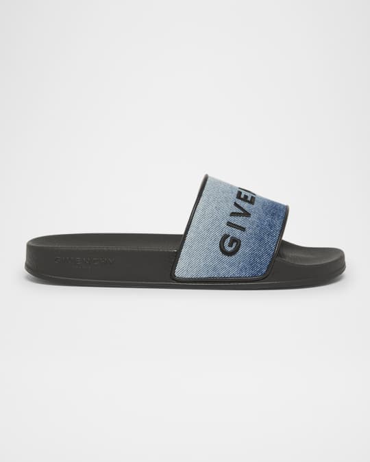 関税込★GIVENCHY★BH301TH1DB001 GIVENCHY PARIS Slide Sandals Givenchy Paris Slide Sandals Black Men's - BH301TH1DB-001 - US