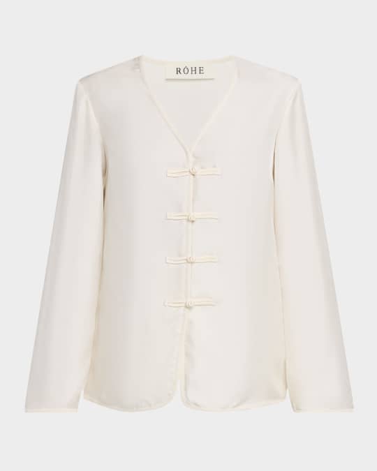 Silk Mandarin Closure Top 