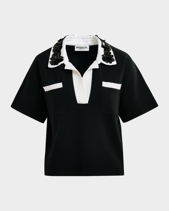 Hoiseau Embroidered Polo 