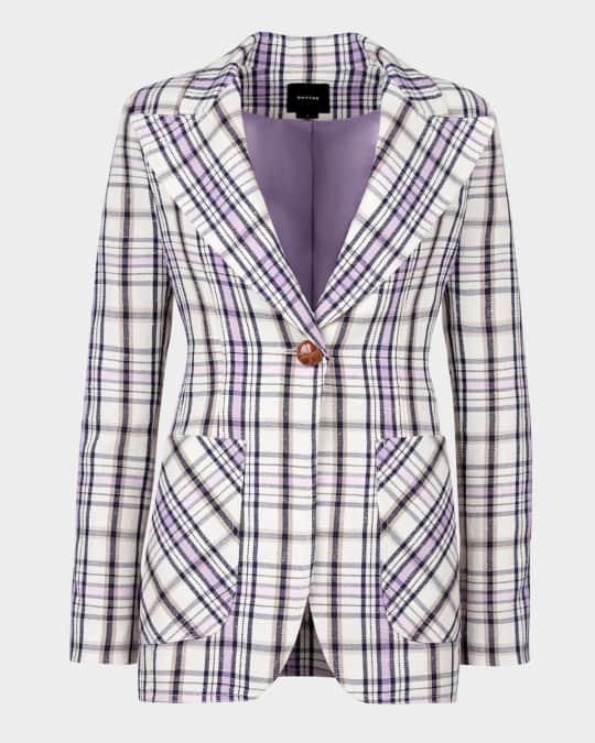Plaid Patch Pocket Birkin Blazer