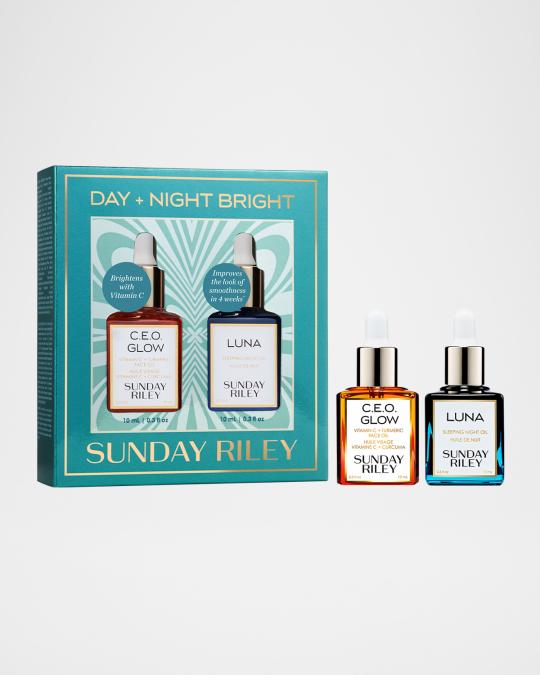 Sunday Riley Modern Skincare Day And Night Bright Set | Neiman Marcus