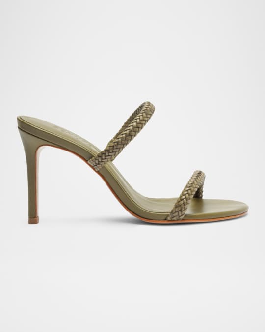 Taliah Woven Leather Dual-Band Sandals