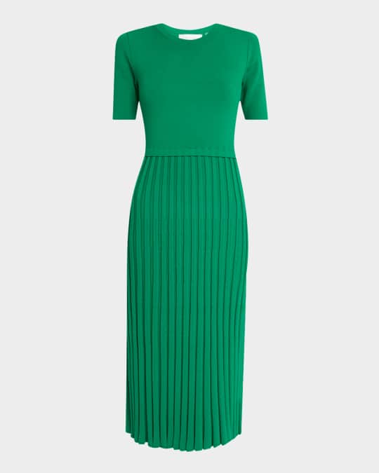 The Vesper Pointelle Ribbed Midi Sweater Dress