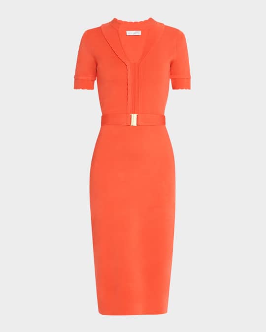 ELIE TAHARI ワンピース k Elie Tahari The Zariyah Belted Bodycon Midi Sweater Dress | Neiman