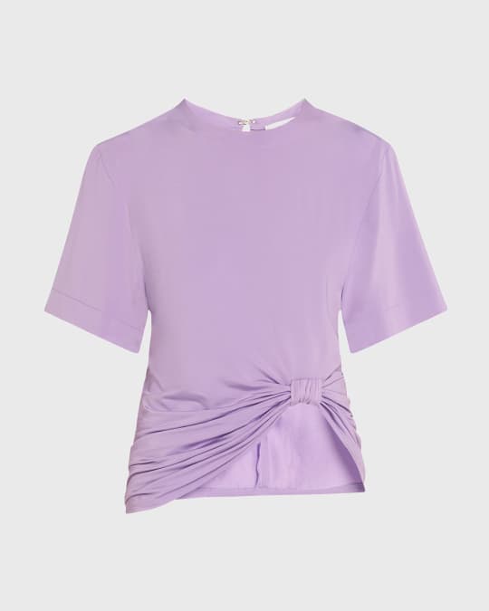 Short-Sleeve Ruched T-Shirt