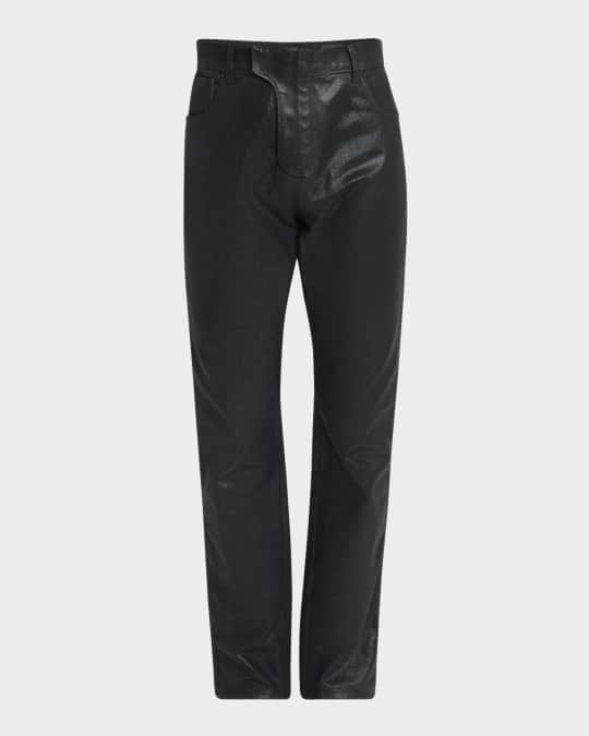 Men's Shiny Regular-Fit Jeans
