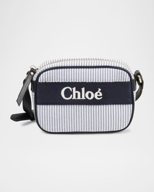 Girl's Stripe Logo Crossbody Bag