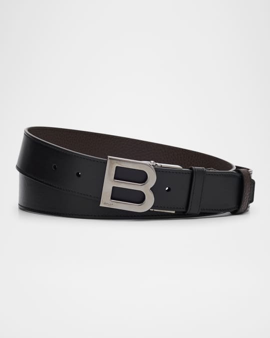 Bally Men's B-Logo Reversible Leather Belt | Neiman Marcus