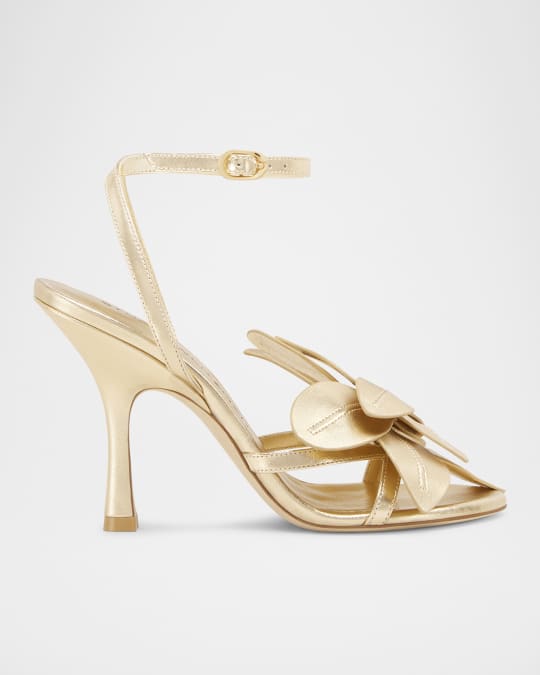 サンダル・ミュール Stuart Weitzman SS25 IE 100 (SK821 GOLDEN) Georgie 100 | Stuart Weitzman