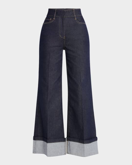 Raquelita Cuffed Denim Pants