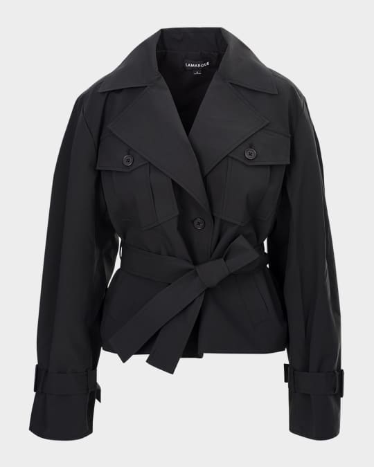 Quinn Cropped Trench Jacket