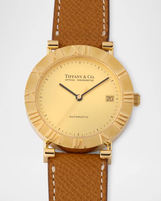 Tiffany & Co. 18K Yellow Gold Atlas 36mm Vintage 1990s Watch