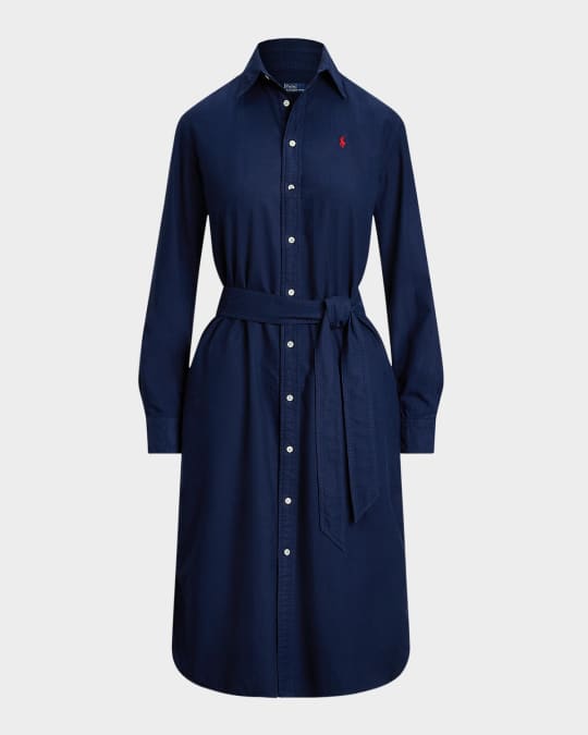 Cotton oxford shirtdress store
